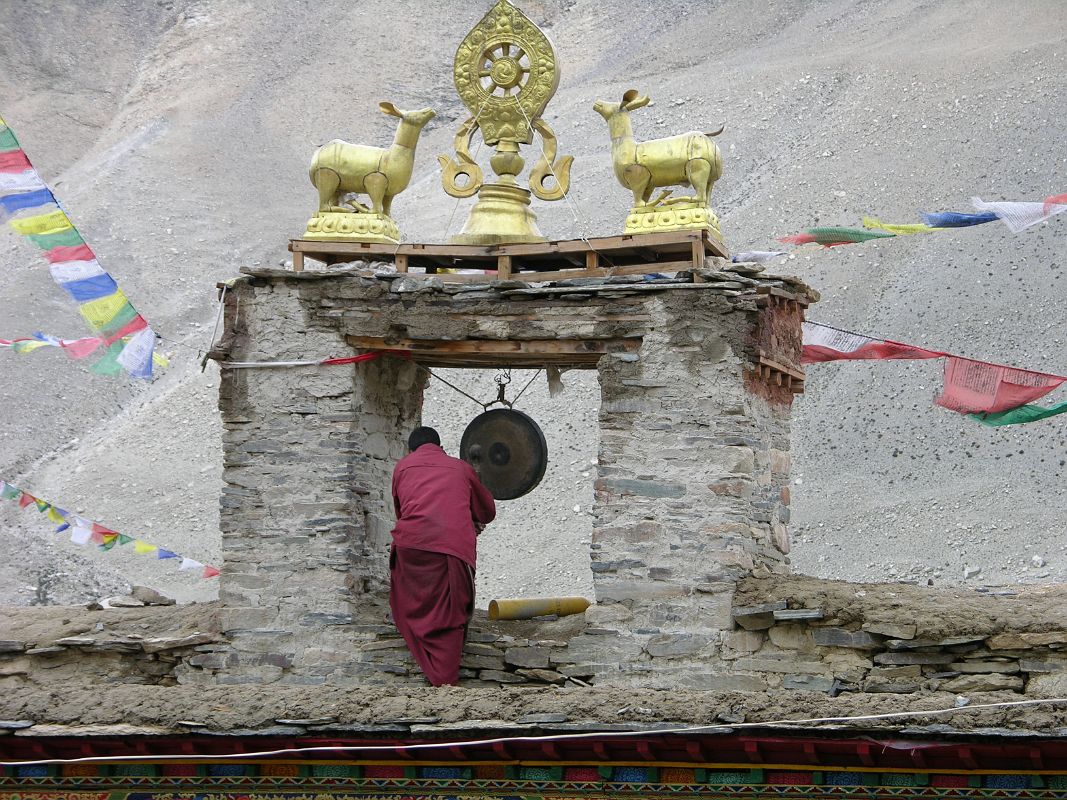 07 Rongbuk Monastery 2 Rongbuk Monastery Dharma Wheel
